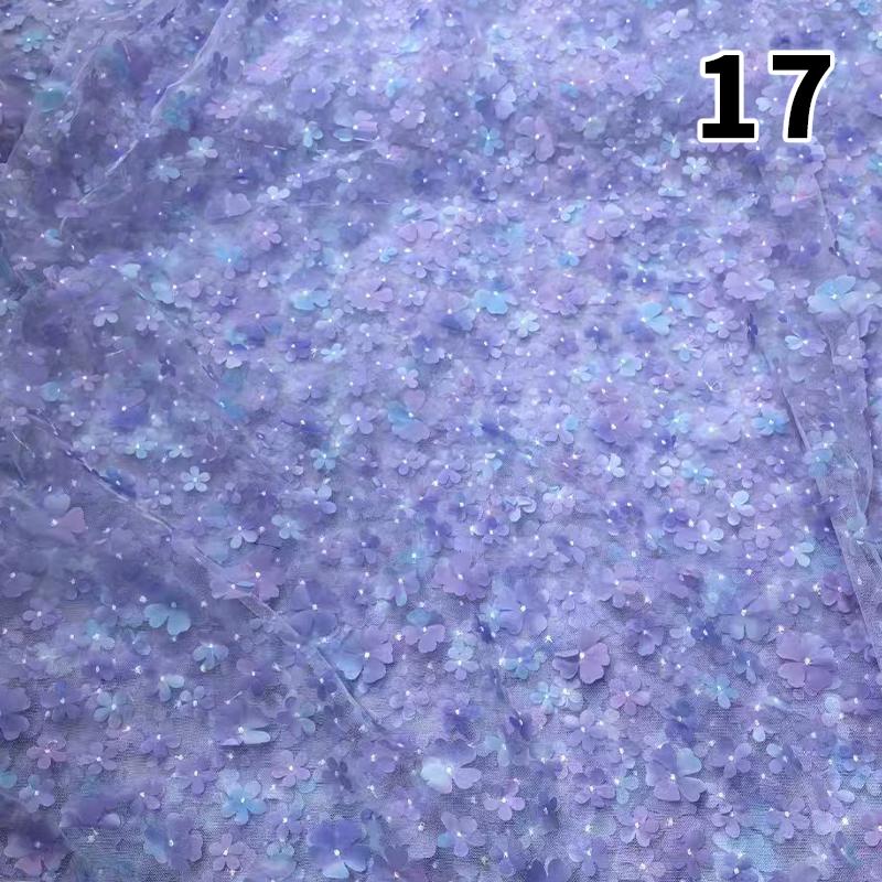 

1 ярд Вышивка 3D Цветок Сетка Ткань Бисером Кружевная Ткань Свадебное Платье Сделай Сам Детская Одежда Шитье Кружево Тюль Ткань Новинка 1 Yard