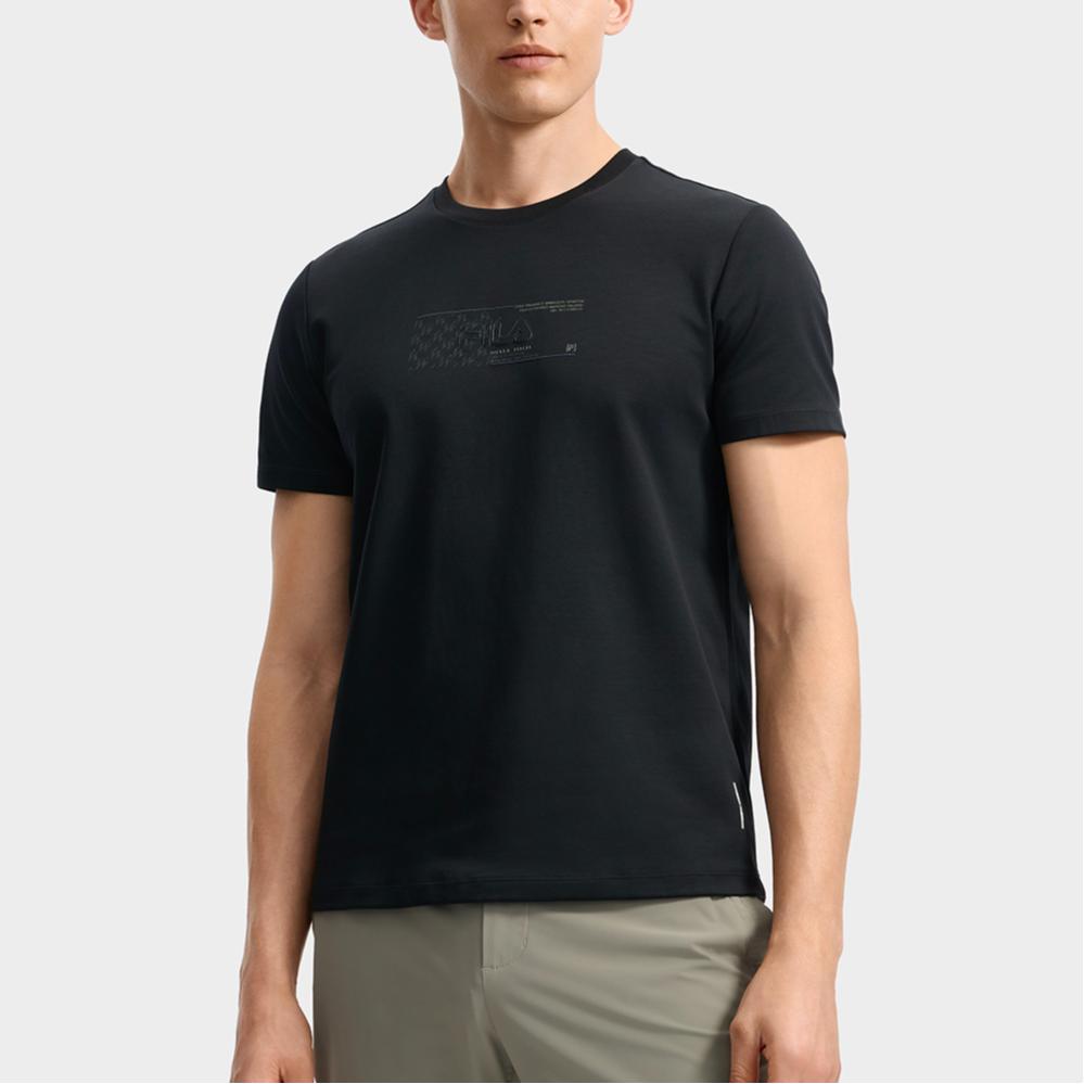Fila White Versatile Comfortable Simple Short Sleeve T-Shirt Men Tops F11M533104F-BK
