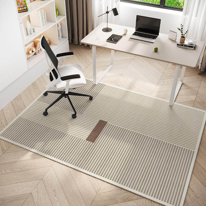 VIKAMA Modern Minimalist Study Room Carpet, Non-slip Bedroom Dressing Table Mat, Office Gaming Chair Mat, Home Decoration