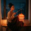 PVC Mid-Autumn Festival Lantern Portable Lightweight Handheld Lantern Removable Button Battery Operated Hanging LED Lantern