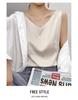 Dames Zomer Satijnen Zijden Camisole: Mouwloze Top, Basislaag van IJszijde, Veelzijdig Ondergoed of Bovenkleding