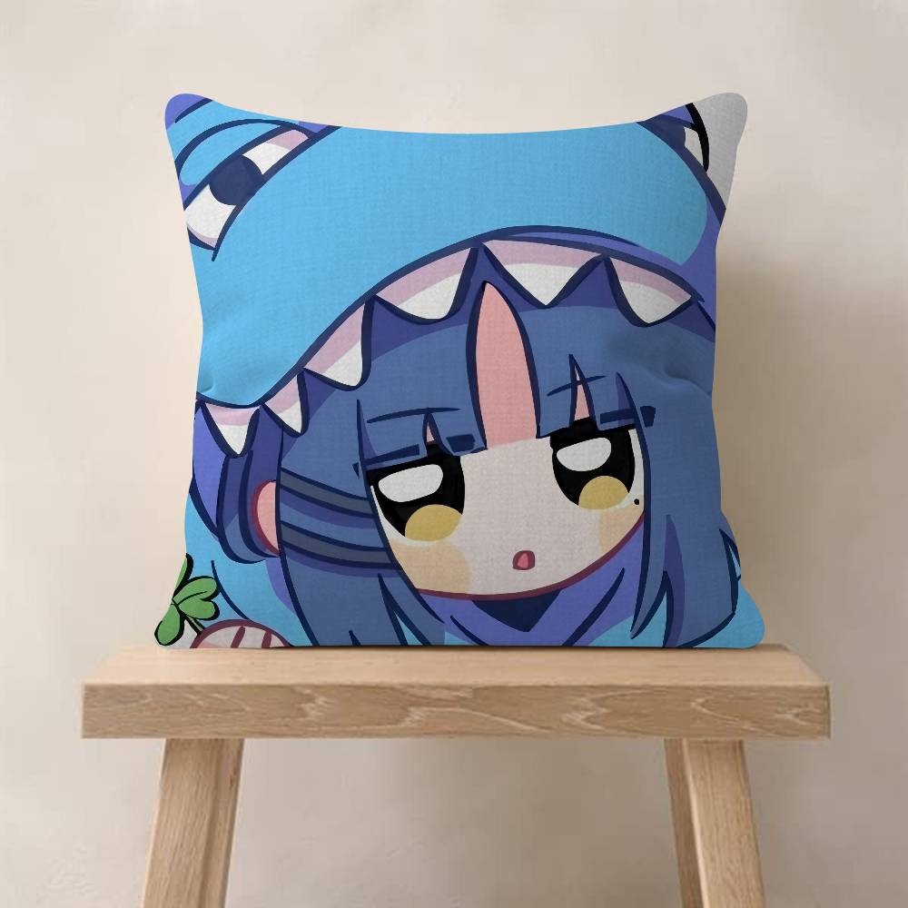 Cute Bocchi The Rock Office Cushion Pillowcase Car Cushion Cover45X45Cm Lumbar Pillowcase Sofa Pillowcover