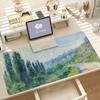 Retro Art C-Claude Monet Mouse Pad Anti Slip Rubber Edge Locked Thickened Laptop Gaming Desk Mat