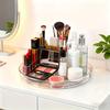Rotating Kitchen & Bathroom Organizer: Transparent Tray for Cosmetics, Spices, and Perfumes