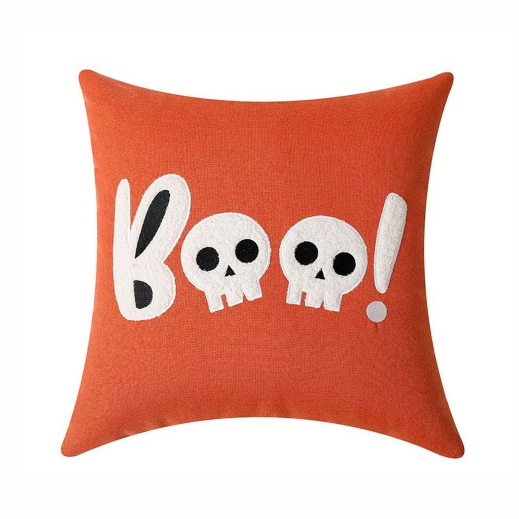 Halloween Printed Pillowcase Square Pillowcase Sofa Pillowcase No Core Comfortable Pillowcase