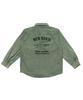 BEN DAVIS White Label Bleach Twill Shirt Charcoal