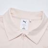 Puma Half-Zip Solid Color Polo Shirt Women Tops 636253-21