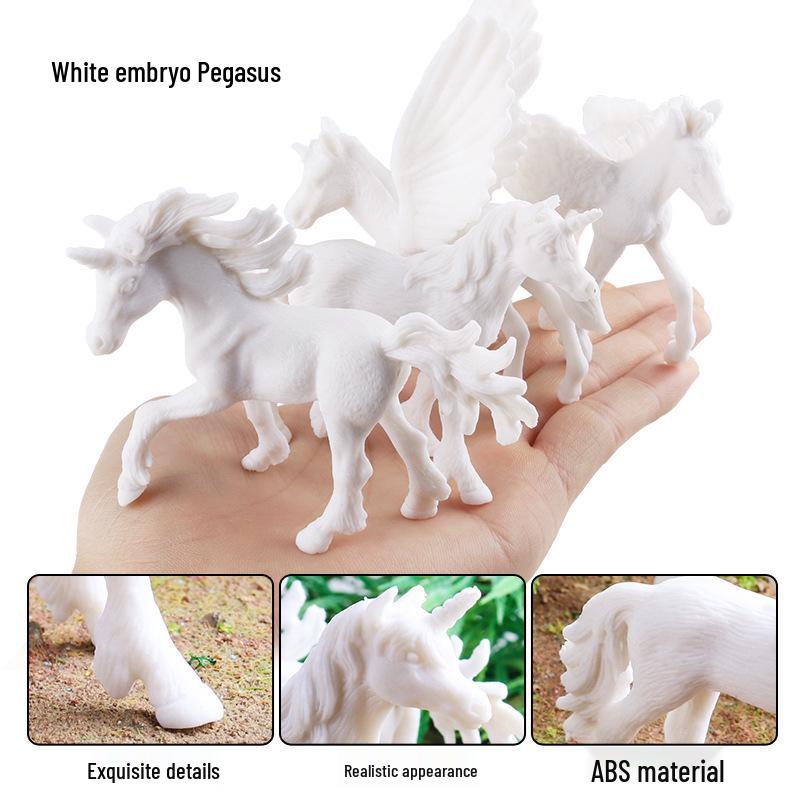 DIY Mythical Animal Painting Set: Unicorn and Pegasus Models