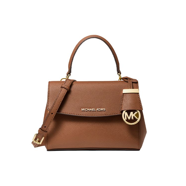 

Michael Kors MK Ava Letter Logo Flap Solid Color Commuter Handbag Mini Women Handbags Brown 32F5GAVC1L-230 Basic Set (Bag+Dust Bag)