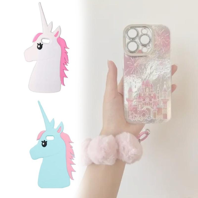 Cute Unicorn 3d Cartoon Horse Rubber Case Cover Mobile Phone Iphone Supplies
