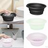 Compact Wash Basin Round Ice Bucket for Home And Travel Vegetable Cleaning