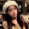 Hat Women's Autumn and Winter Plush Hat Cute Beret Women's Pin Dopamine Knitted Painter Hat