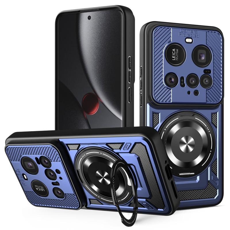 Heavy Duty Armor Case For Xiaomi 15 Ultra Mi 14 Ultra Protective Cover Ring Stand Holder Shockproof Fundas Coque Capa