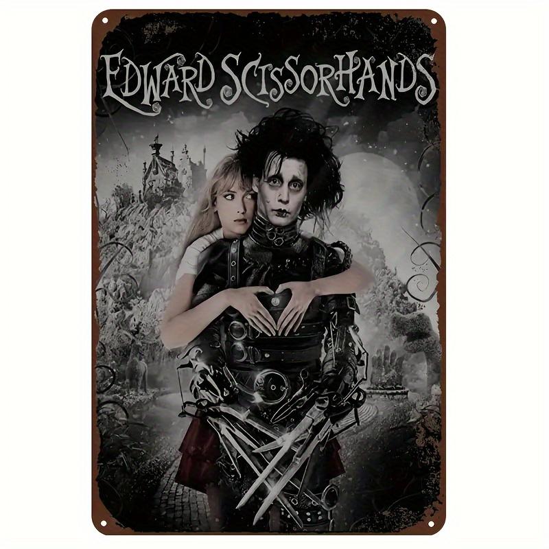 Edward Scissorhands Vintage Metal Sign Retro Wall Decor for Man Cave Bar Cafe Garage Cabin PreDrilled Holes Safe Raz