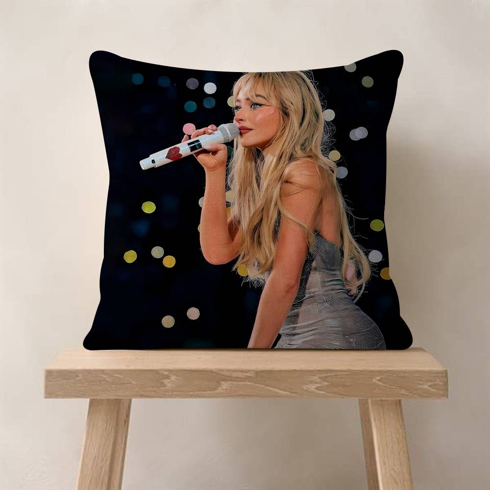 Fashion Singer SSabrina CCarpenter Pillow Cover Sofa Cushion Cover Home Room Decoration Children Gift
