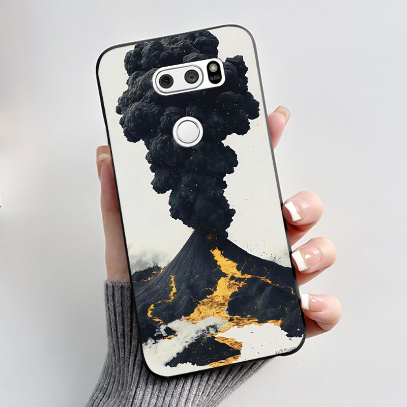 Casing For LG V30 V30+ V30S V30S+ V35 V35+ ThinQ Slim Soft Black Silicon Case Aesthetic Luxury Cute Cool Boys Girls Back Cover