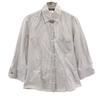 MAX MARA Weekend Striped Pattern 7 Minutes Sleeve Button Down Shirt M Women Used