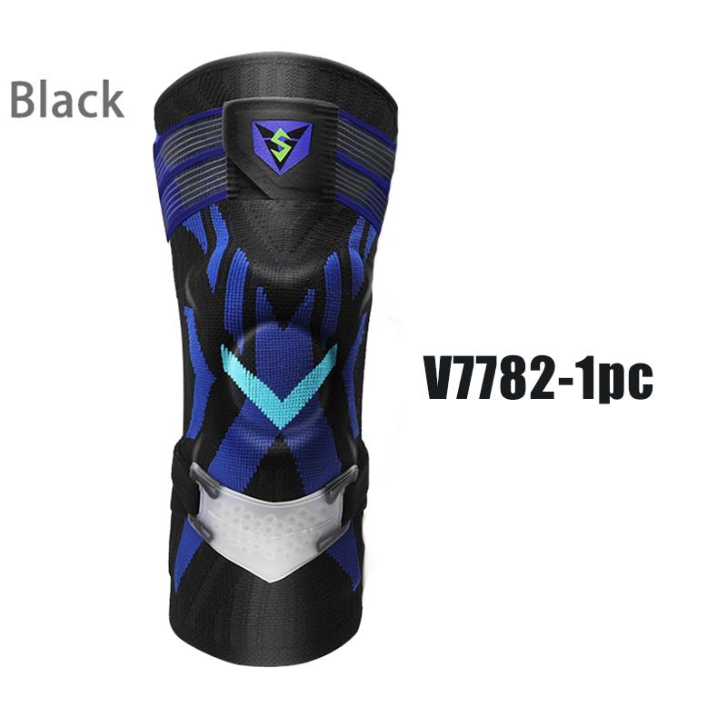 

2023 Good-End Knee Brace Including Elastic Strips Compression Knee Ergonomic Support Ideal For Men 1Pc Gym Rodilleras 7782 S чёрный