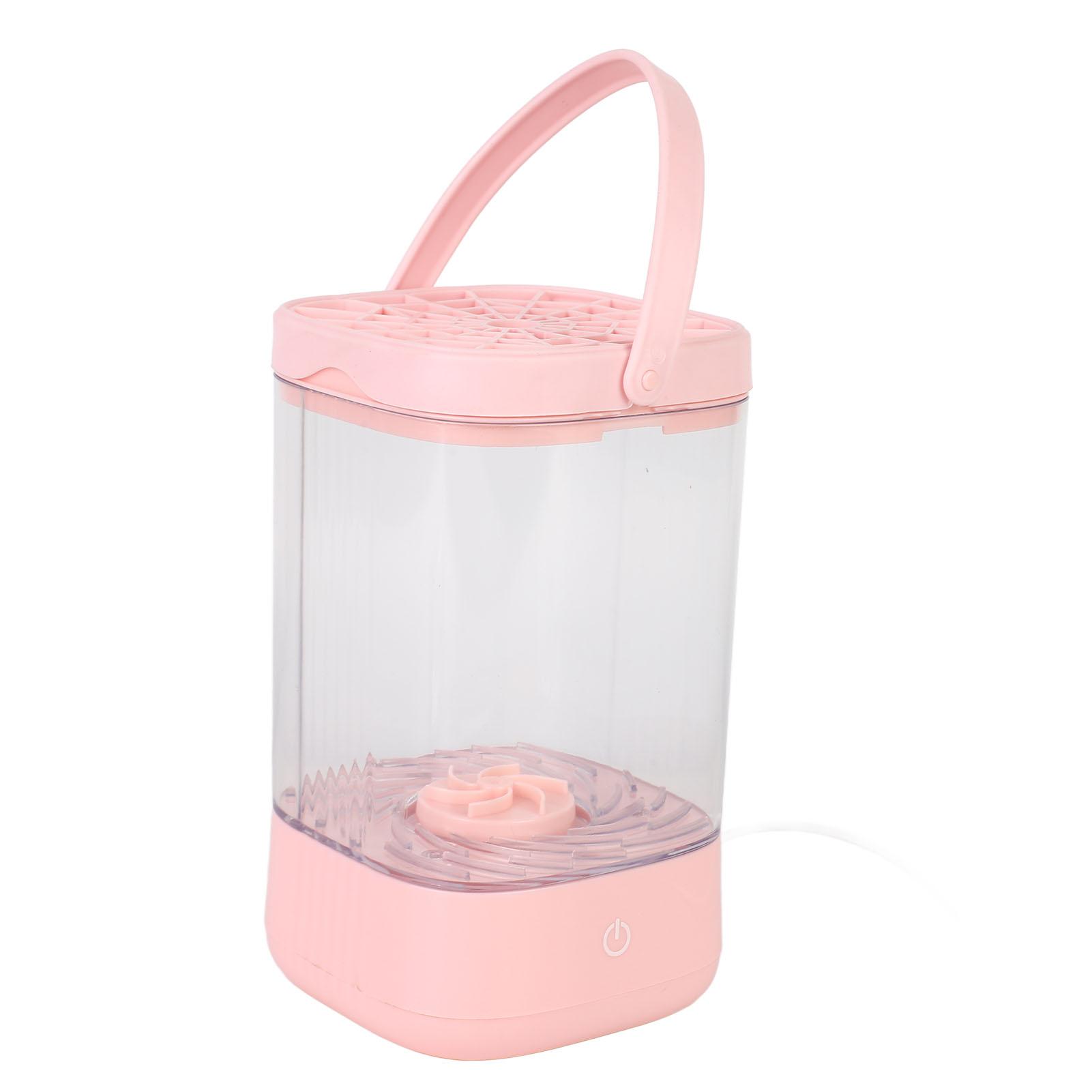 

Электрический очиститель для кистей для макияжа 7000 об/мин Автоматическая машина для очистки кистей для макияжа Портативная кисть для макияжа розовый