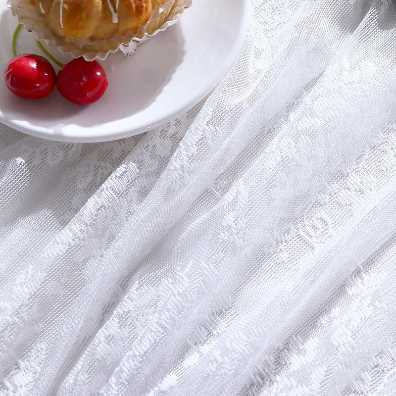 French Retro Pure White Lace Tablecloth Round Dining Table Coffee Table Tablecloth Garden Light Luxury Romantic Cover