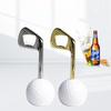 Zinc Alloy Beer Bottle Opener Silver Portable Manual Golf Gifts Creative Decorative Kitchen Bar Accessories Anti Rust Easy Clean