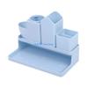 Plastic Stationary Storage Box Multifunctional Combination Pen Holder for Home Bedroom Dormitory Cosmetic Rack D57B