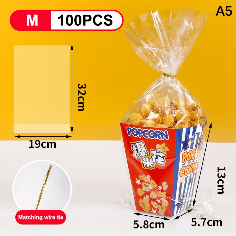 Disposable Popcorn Buckets Container Holder Paper Cup Popcorn Boxes Packaging Box For Theme Birthday Party Decoration