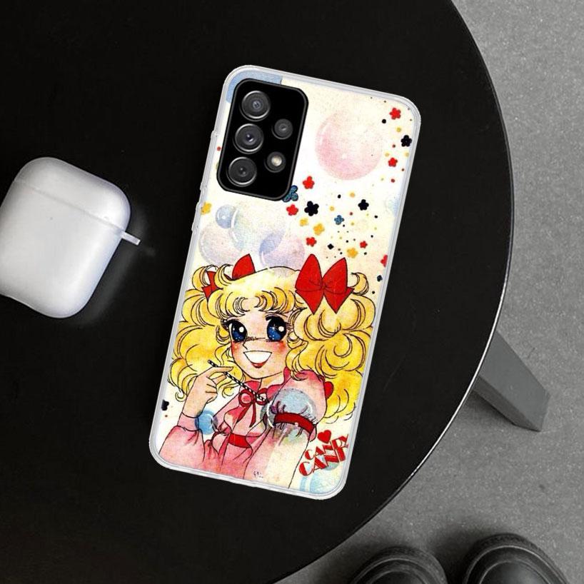 Anime Candy Phone Case Cover for Samsung Galaxy A12 A22 A32 A52 A72 A02S A51 A50S A31 A20S A10S Note 20 Ultra 10 Plus Galaxy A12