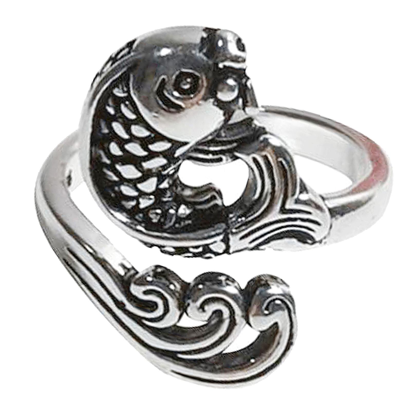 3PCS Knitting Loop Crochet Loop Knitting Peacock Shape Ring Finger Decoration Phoenix