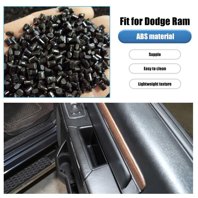 Front Door Inner Armrest Storage Box Organizer Container For Dodge RAM 2010-2017 Stowing Tidying Accessories