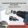 Double Head 4/6 Break Pipe Screw Extractor/Opener, Faucet Triangle Valve, Broken Head Screw Disassembly and Maintenance