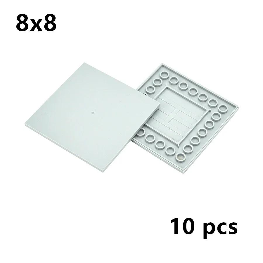DO IT YOURSELF Ceramic Tile Construction Bricks MOC Smooth Figures Blocks 4x4 6x6 8x8 8x16 7x7 Works With 10202 1751 Learning Creativity Playthings
