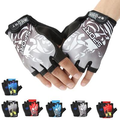 Men's Thin Half-Finger Cycling Gloves - Anti-Slip (4 Pairs)