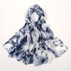 180*70cm Unique Women's Floral Scarves Lightweight Sheer Silky Feeling shawl Chiffon Flowers Printed Scarf