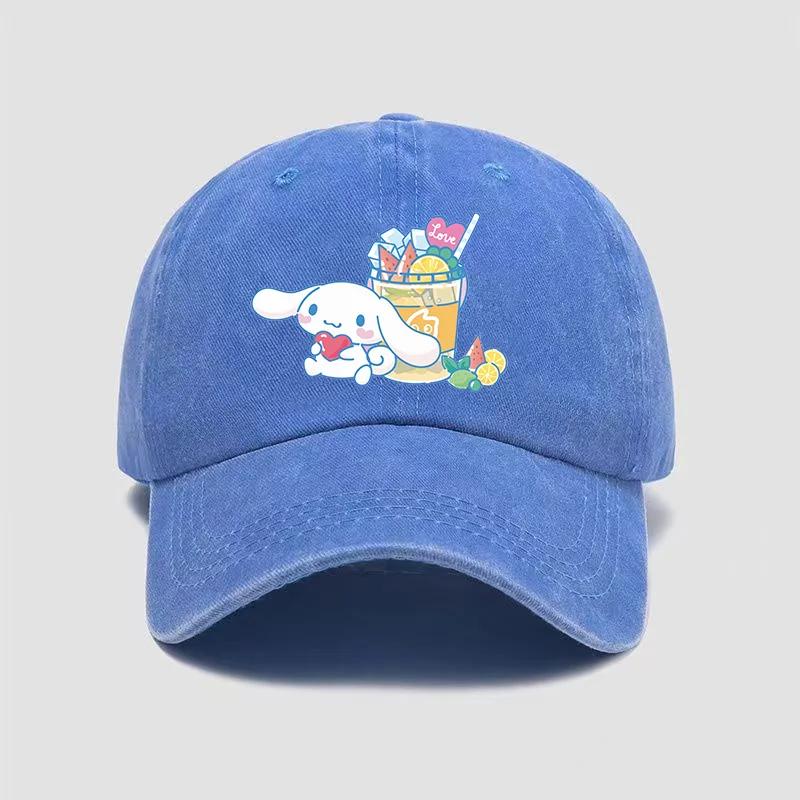 Kuromi Baseball Caps Adult Outdoor Hat Cute Anime Melody Cinnamoroll Sanrios Cap Cotton Cartoon Bonnet Girl Headgear Women Gift