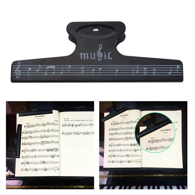 Music Notes Clip Music Clip Book Page Clip Plastic Big Music Stationery Book Clip Music Book Page Holder Practice Parts