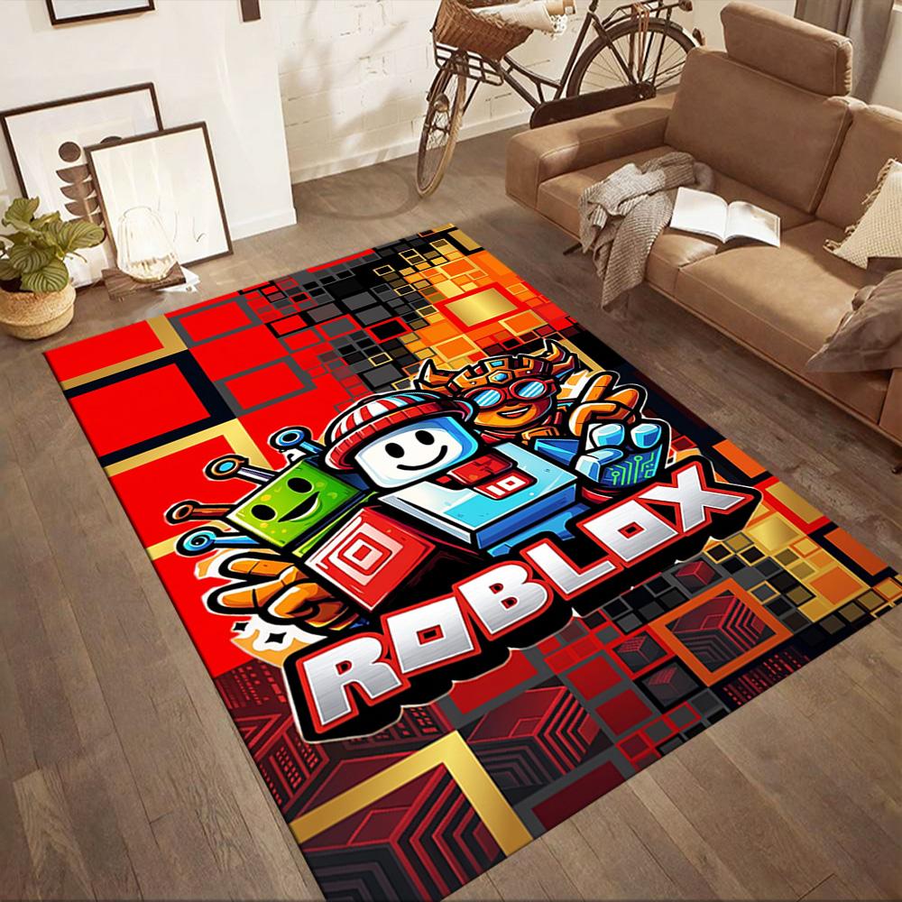 Roblox 397 Floor Mat Suitable for Entryway Playrooms Dormitory Hallway Anti-slip Rug Anime Office Decor Gift for Festivals