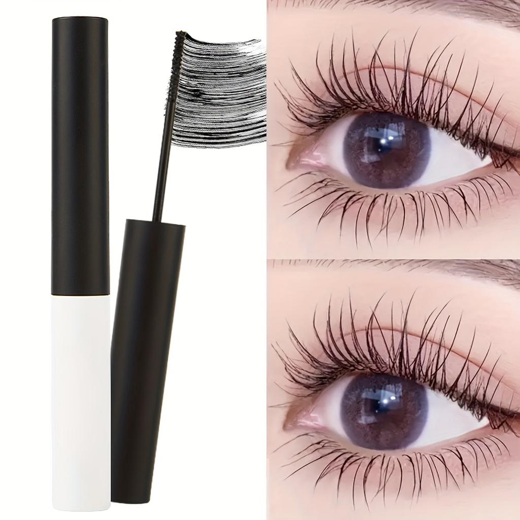 SHAQINUO Schlanke Mascara für Länge und Schwung Wasserfest Wischfest 2,2 mm Feiner Applikator Natürliches Langanhaltendes Augen-Make-up Kein Verklumpen Spinnenwimpern