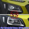 Car Front Fog Light Lamp Frame Trim For Hyundai Kona Encino 2018 2019 2020 2026 ABS Cover Decoration Lights Accessories