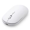 ELECOM Wireless Mouse, Silent, Slint, Bluetooth 2.4GHz, Multi-Pairing with 3 Devices, Slim, Lightweight, Rechargeable, Medium Size, White