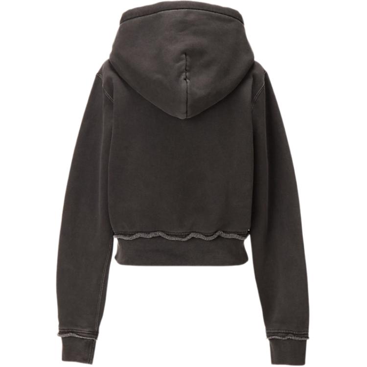 ONITSUKA TIGER Logo Short Loose Hoodie Women Hoodies 2182B433-001