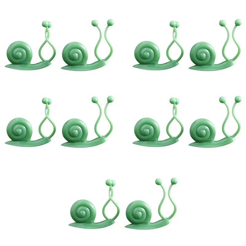10pcs Reusable Cable Wire Tie Cute Decorative Twist Bendable Garden Plant Climbing Support Adjustable Flexible Clip For Stem