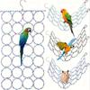 1pc 28-ring bird and small pet play net: rattan climbing ladder, swing perch and hammock, suitable for parrots and mice random colors