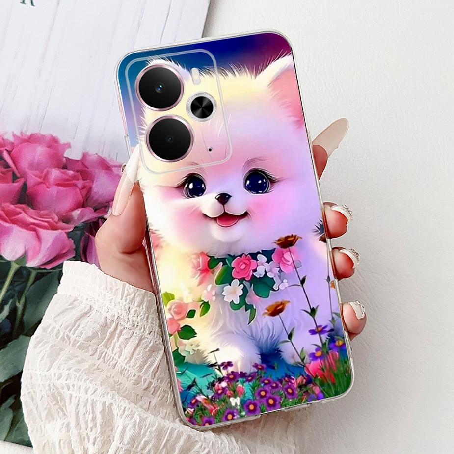For Realme 14 5G Case RMX5075 Stylish Butterfly Painted Cover Silicone Case For Realme 14X 14 Realme14 T 14T 5G Soft Fundas Bags