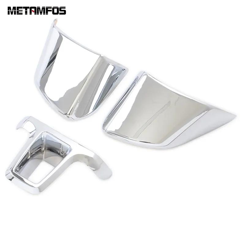 For Volkswagen VW Golf 6 MK6 2009-2013/Polo 2008-2013 Chrome Steering Wheel Cover Molding Trim Decoration Interior Accessories