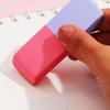 Dual Color Bevel Eraser Students Artists Large Size Block Rubber Eraser for School and Office 80x28mm Dual Color Bevel