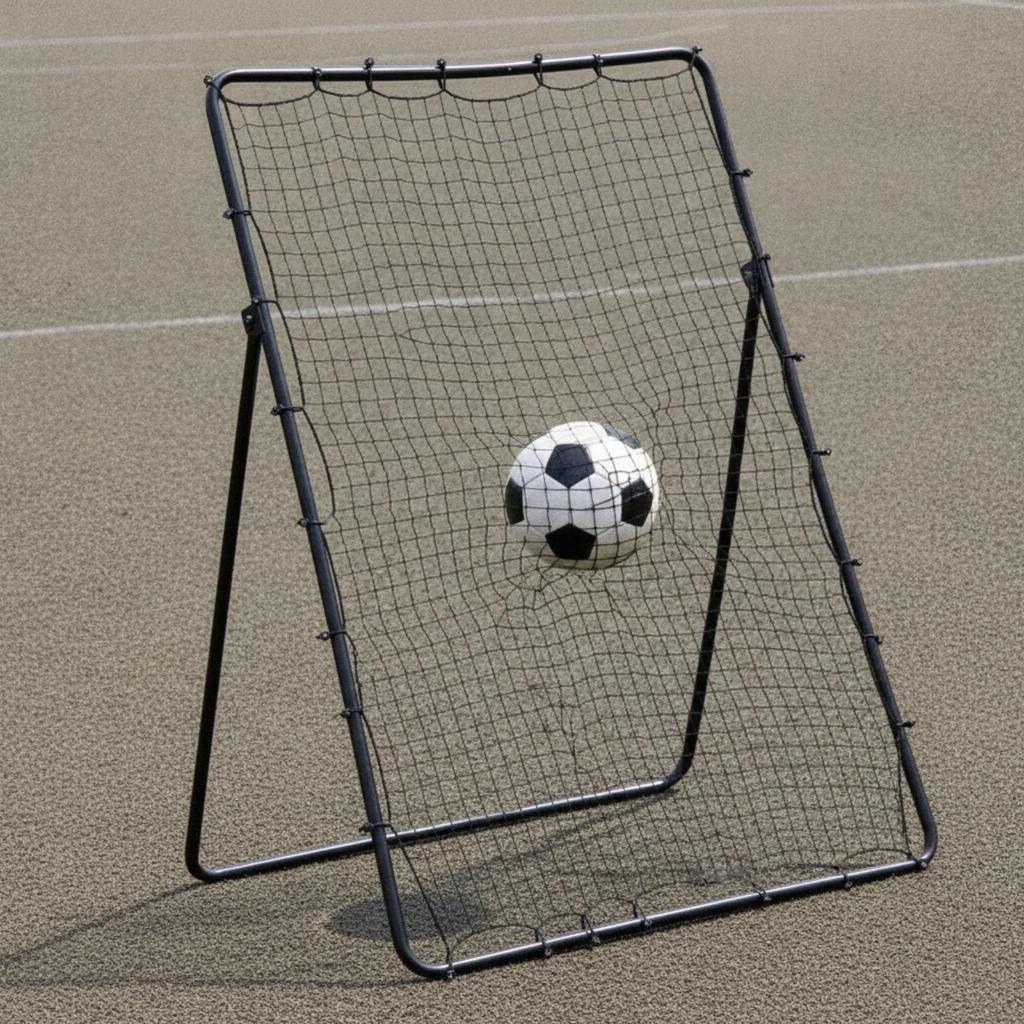 Football Net Adjustable Soccer Rebounder Solo for Backyard, Coaches