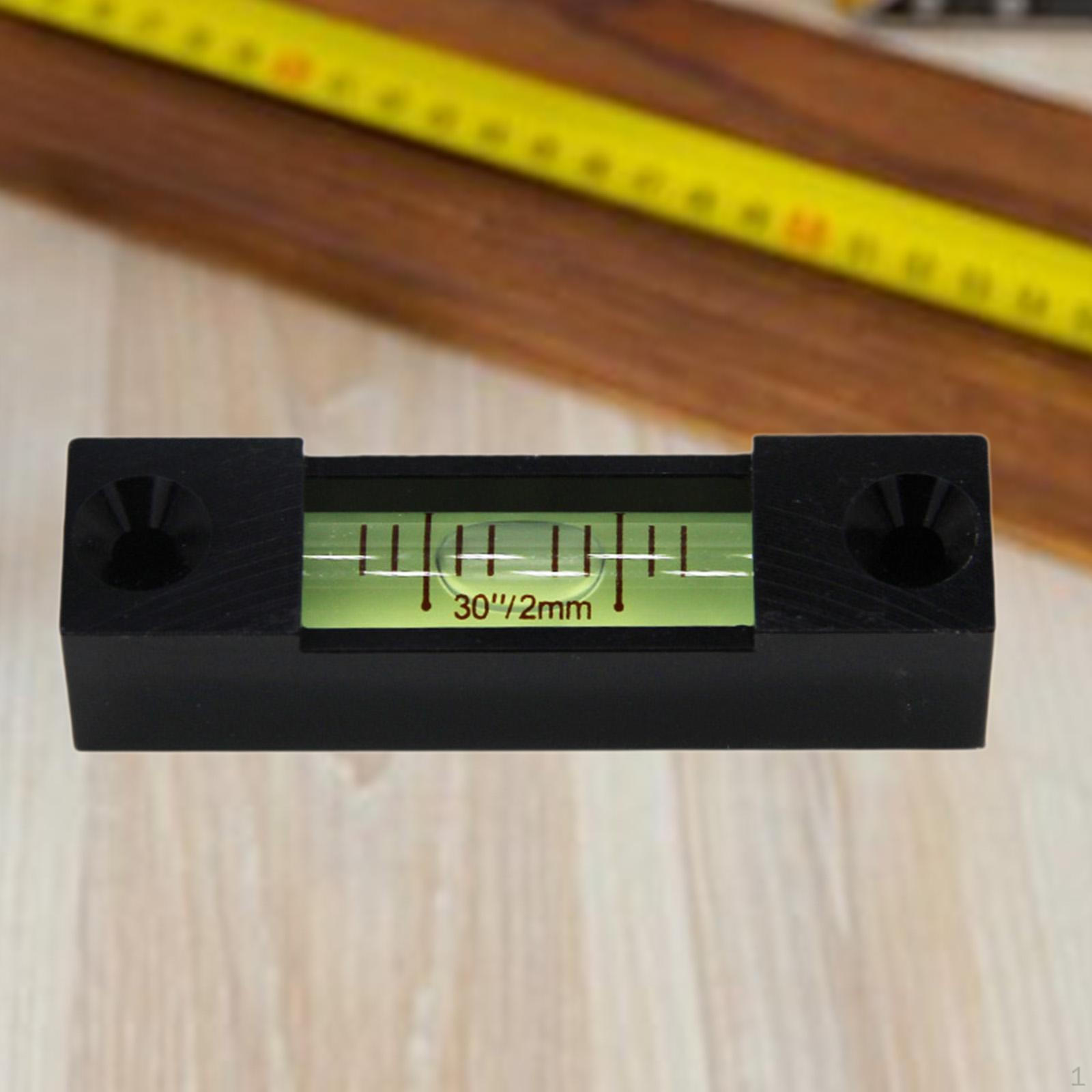 

Aluminum Alloy Small Bar Level, Level Bubble, Horizontal Water Ruler Black