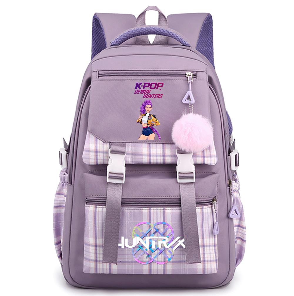 Cute Printed K-Pop Printed Large Capacity Backpack for Teenger Student Girl Boy Schoolbag Bookbag Kid Gift Women Waterproof Travel Bag Mochila