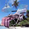 Housse de Chaise de Plage Portable Serviette de Plage à Séchage Rapide avec Poche de Rangement Latérale Housse de Transat de Piscine Serviette d'Extérieur